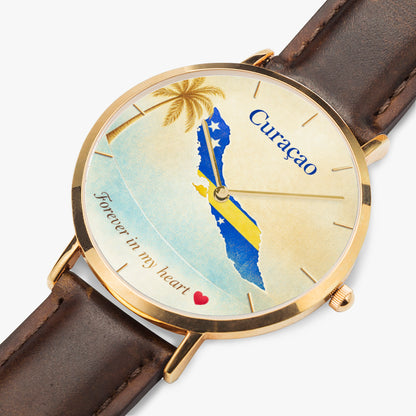 Curaçao leather watch lifestyle view
