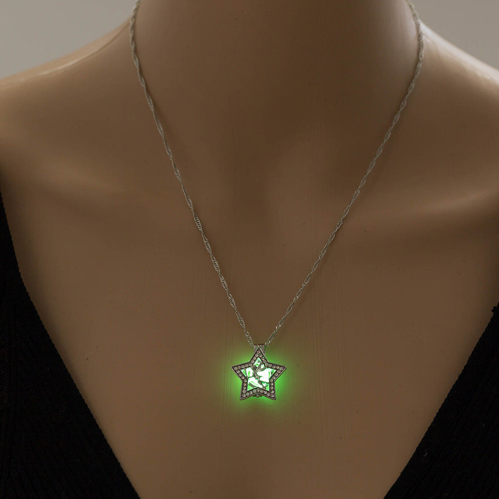 Pentagram Angel Luminous Pendant Accessories