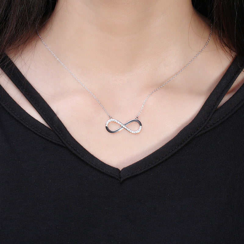 Zircon number 8 short necklace