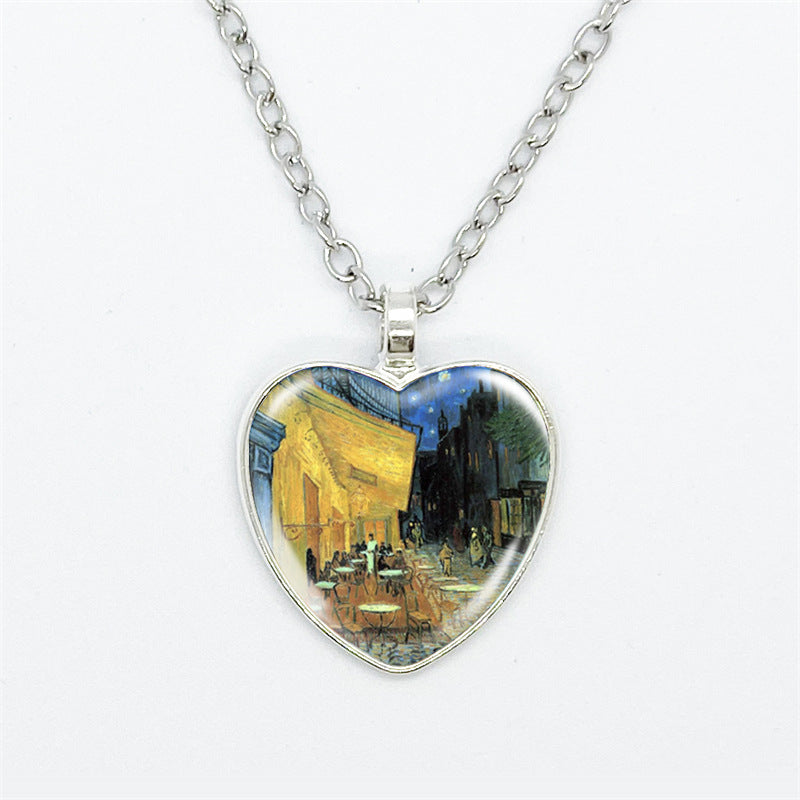 Curaçao Heart artistic style Necklace