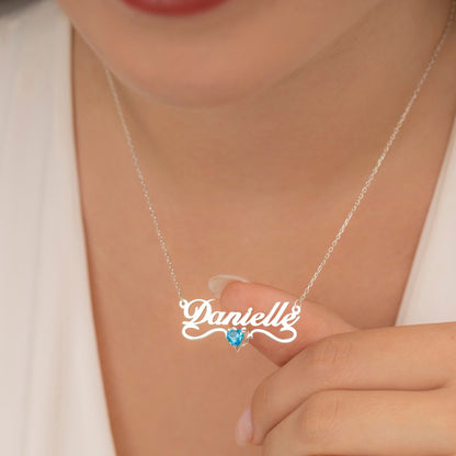 Curaçao Crystal Steel personalized Necklace