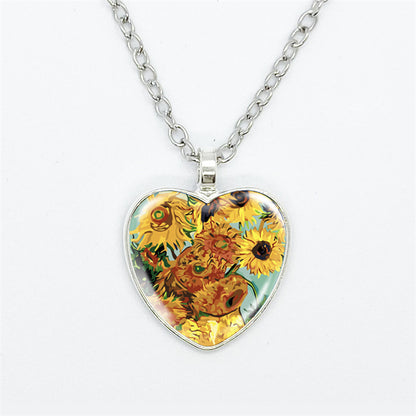 Curaçao Heart artistic style Necklace