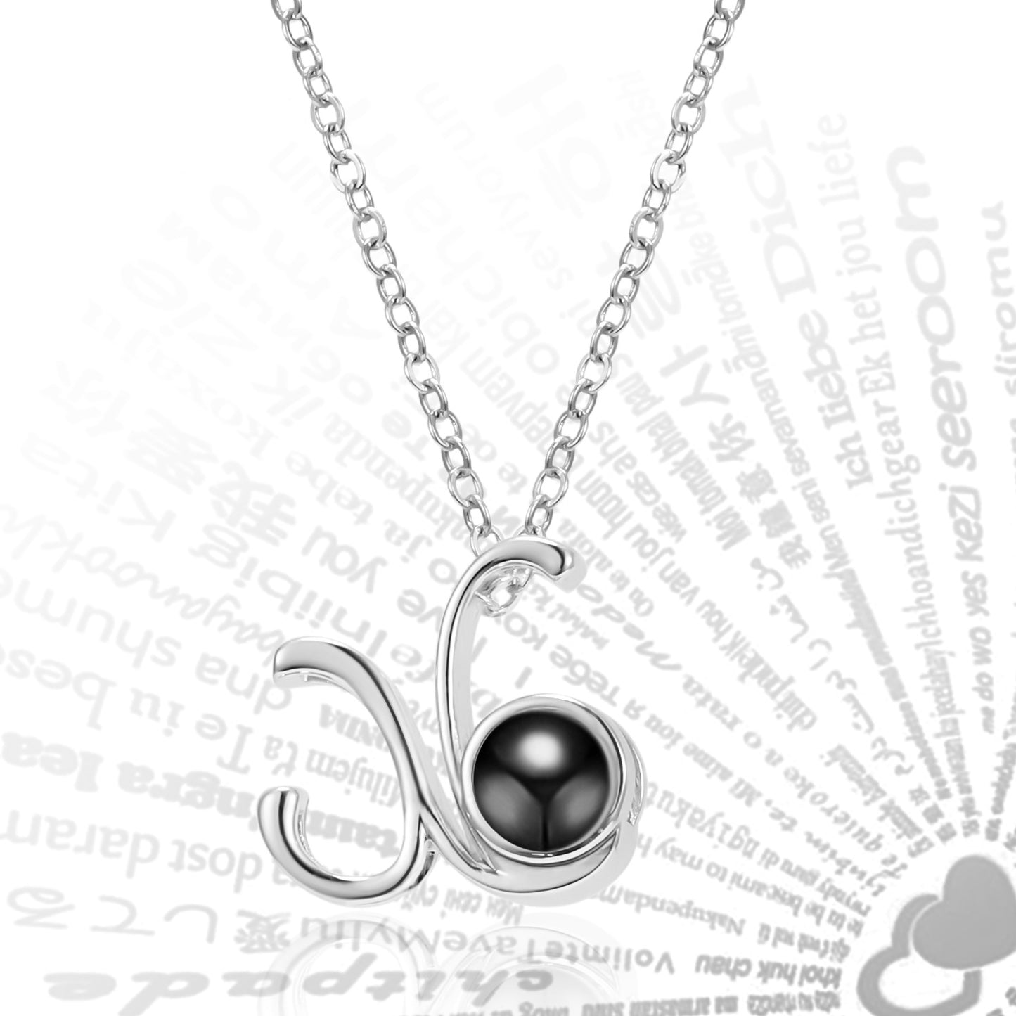 Curaçao Letters Pendant Languages Necklace