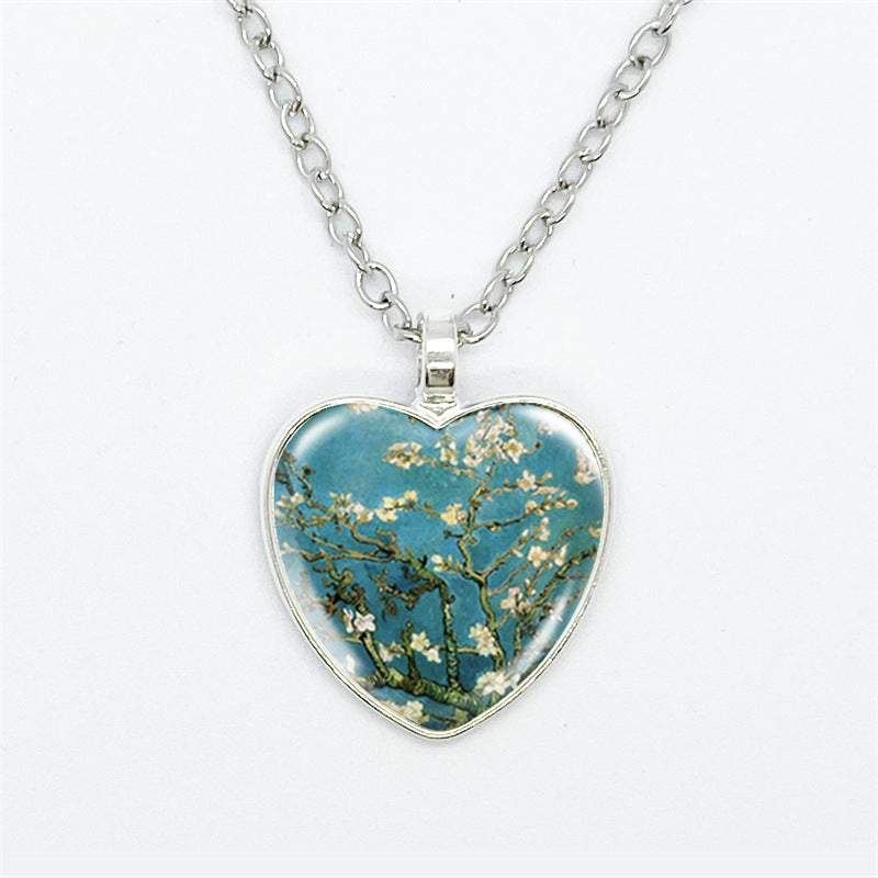 Curaçao Heart artistic style Necklace