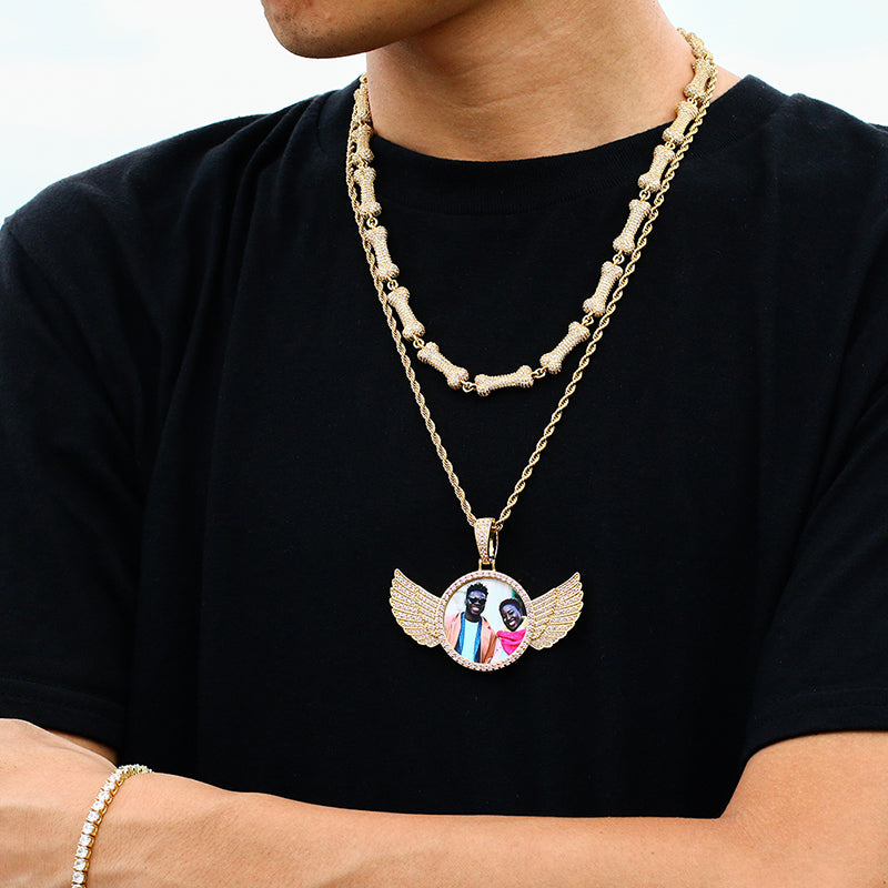 Curaçao Angel wings medallions Necklace