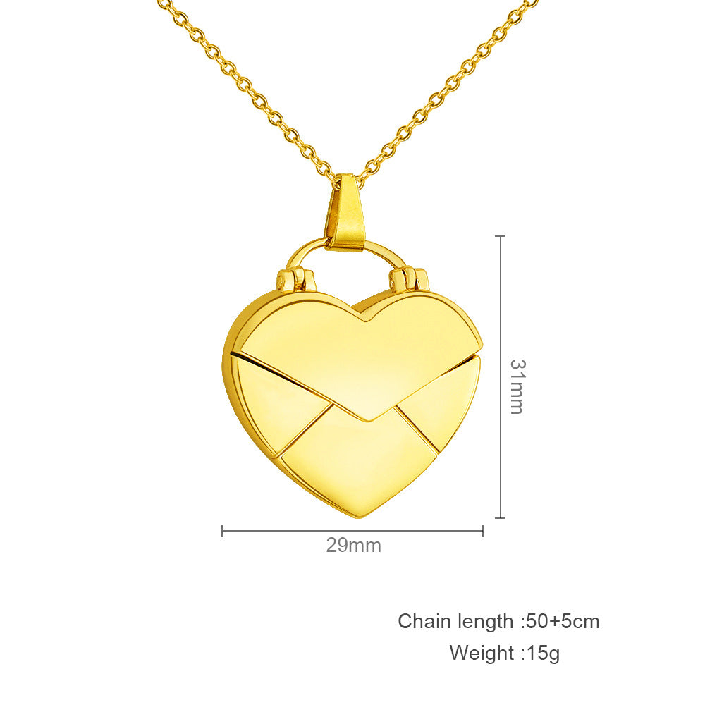 Curaçao Heart creative diy Necklace