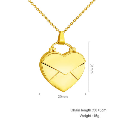 Curaçao Heart creative diy Necklace