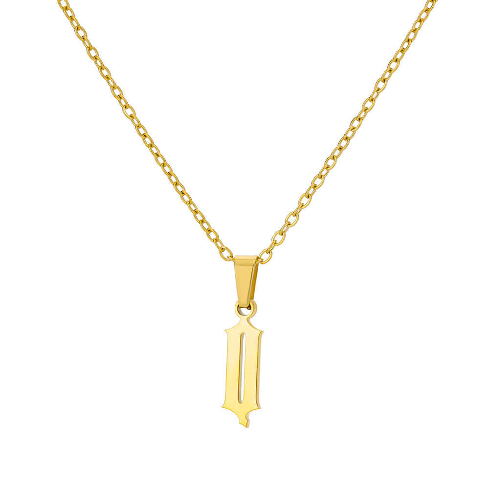 Curaçao Letter Ancient English Necklace