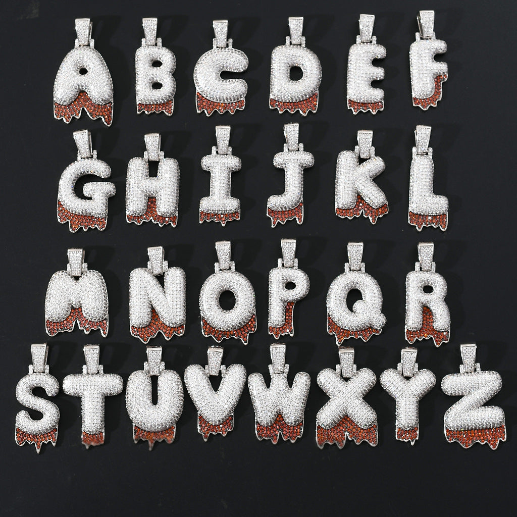 Curaçao Letter Bubble Pendant Necklace