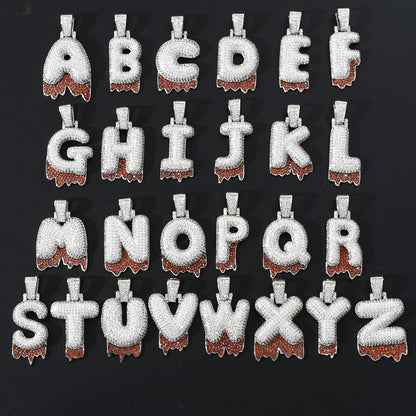 Curaçao Letter Bubble Pendant Necklace