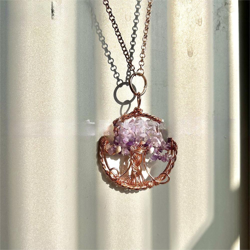 Curaçao Crystal crushed stone Necklace