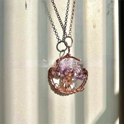 Curaçao Crystal crushed stone Necklace