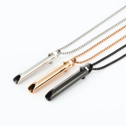 Curaçao Steel adjustable breathing Necklace