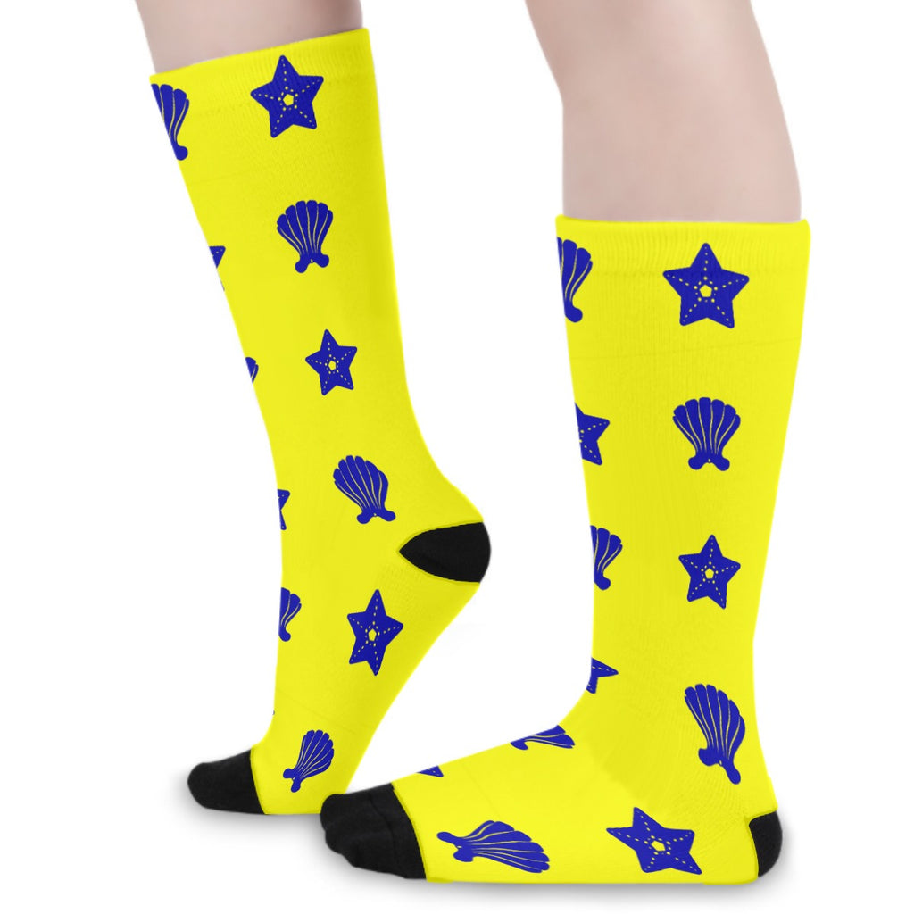 Curacao Flag Color Long Socks
