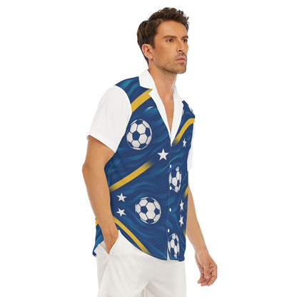 All-Over Print Men's Deep V-neck Short Sleeve T-shirt