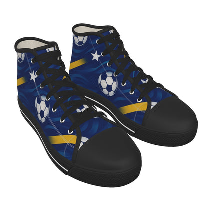 Men's Black Sole Canvas Shoes