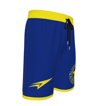 All-Over Print Men's Beach Shorts With Elastic Waist