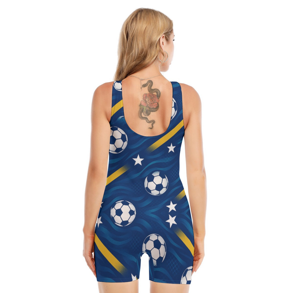 All-Over Print Women's Sleeveless One-piece Swimsuit
