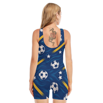 All-Over Print Women's Sleeveless One-piece Swimsuit