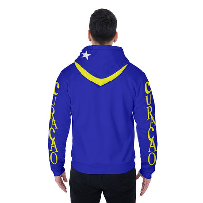All-Over Print Men's Sherpa Fleece Zip Up Hoodie