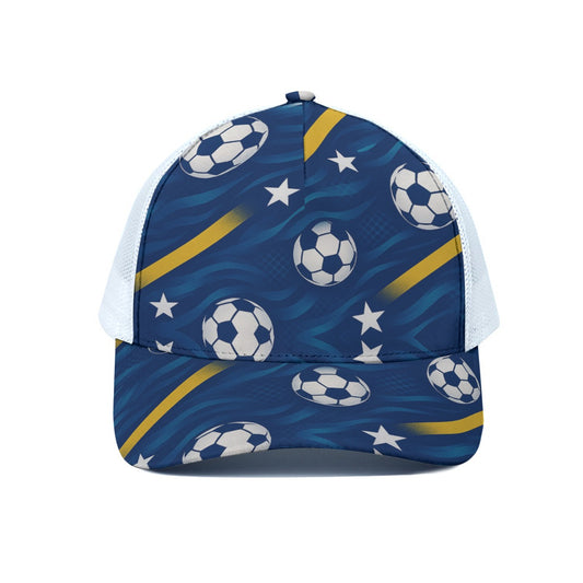 Unisex Trucker Hat With White Half-mesh
