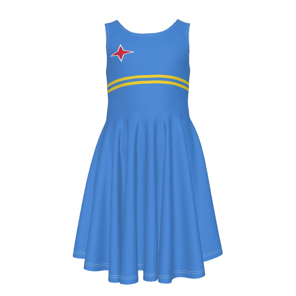Curacao Aruba Kids Sleeveless Dress