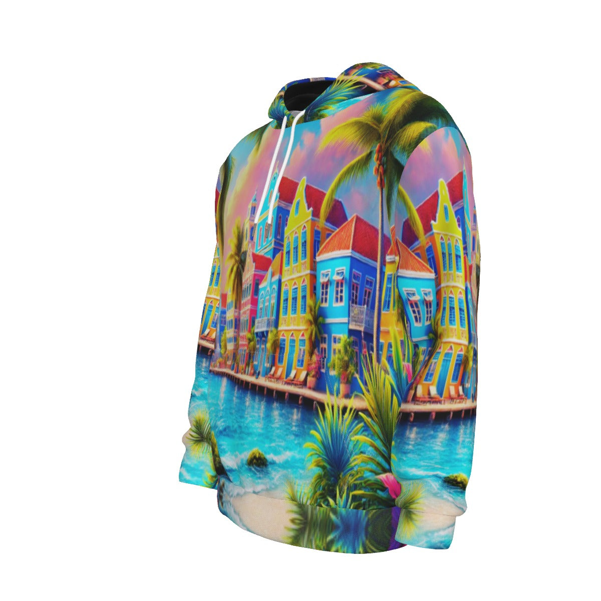 All-Over Print Men's Thicken Pullover Hoodie