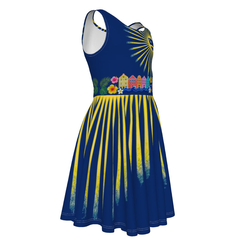 All-Over Print Kid's Sleeveless Vest Dress