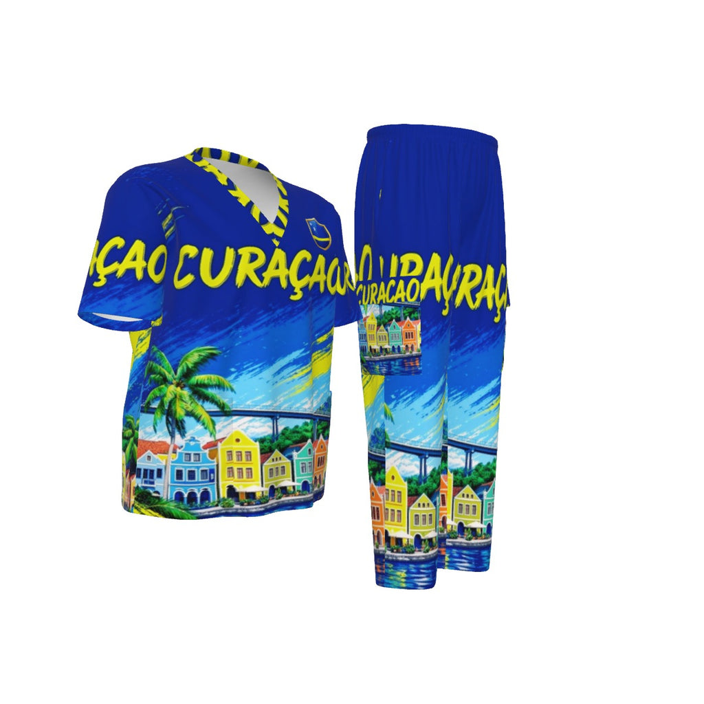 All-Over Print Unisex Scrub Set With Six Pocket