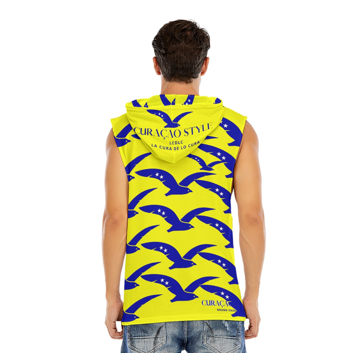 All-Over Print Men’s Sleeveless Pullover Hoodie