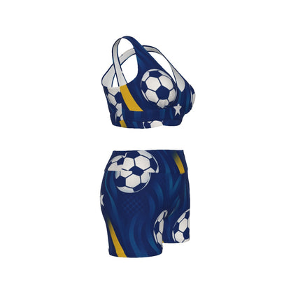 All-Over Print Women's Sports Bra Suit