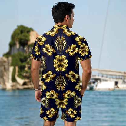 All-Over Print Men's Summer Shirt Set