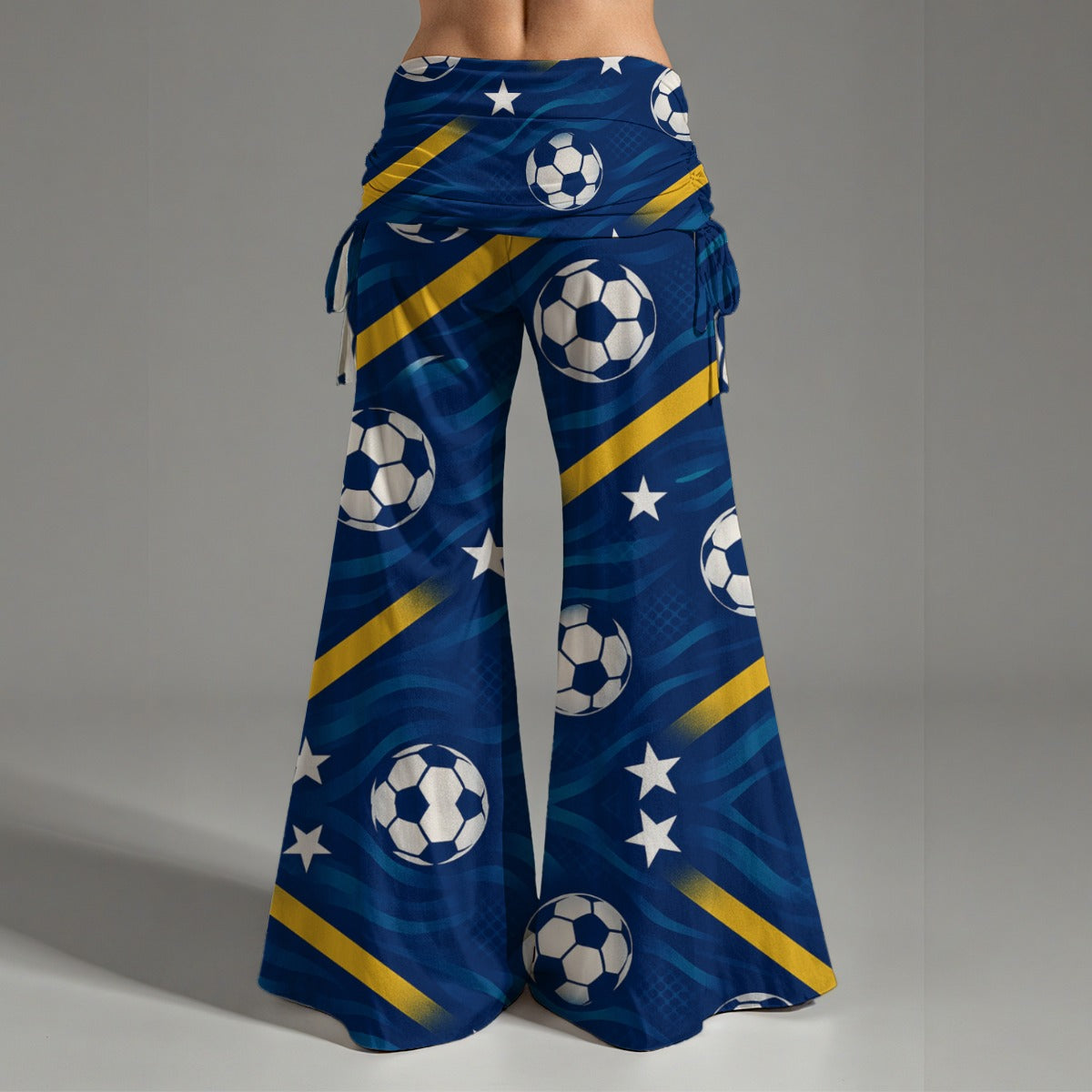 All-Over Print Women's High Waist Wide Leg Pants
