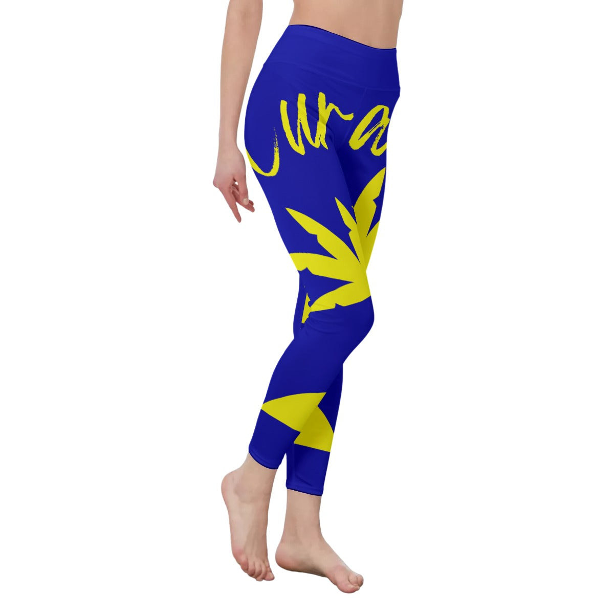All-Over Print Women's High Waist Leggings | Side Stitch Closure