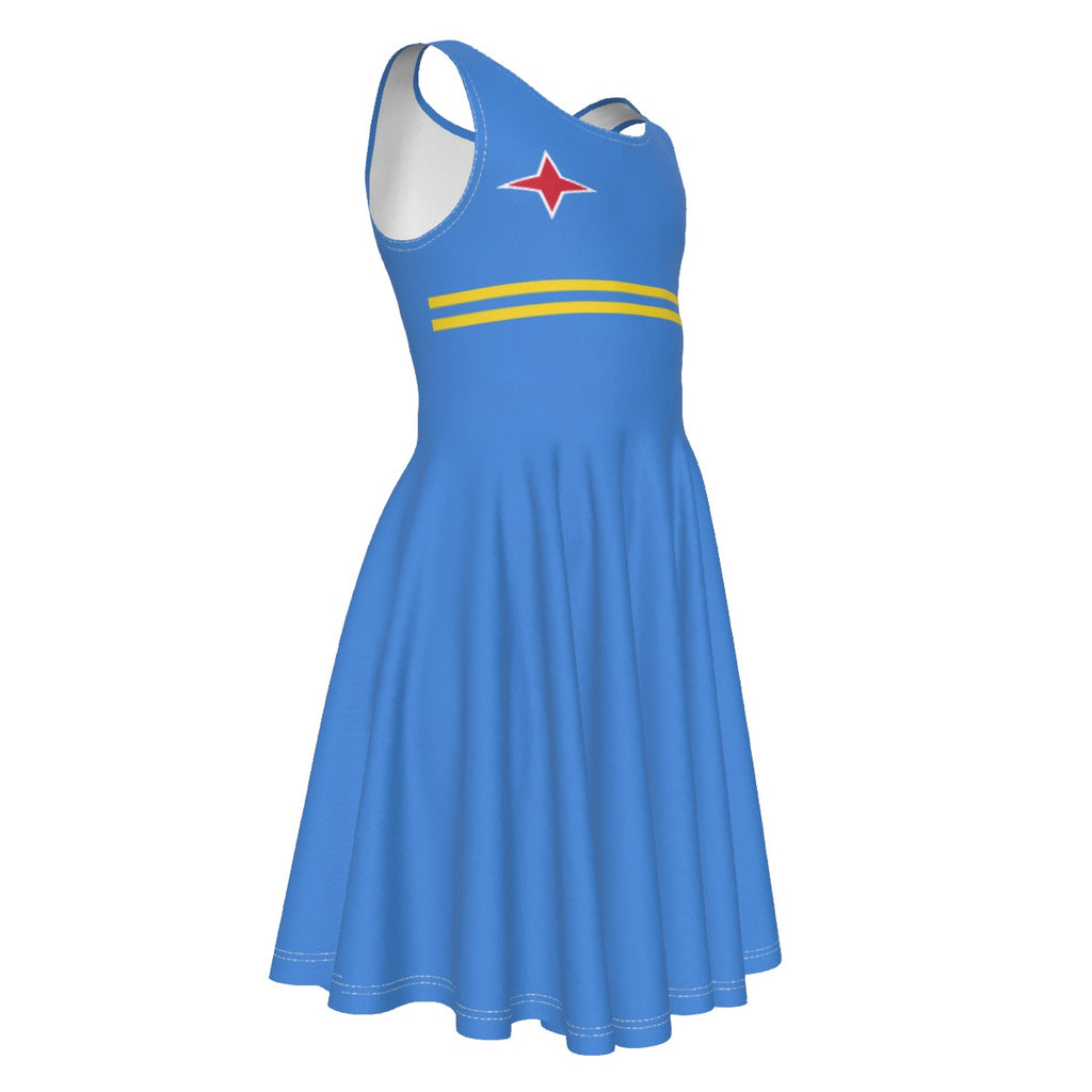 Curacao Aruba Kids Sleeveless Dress