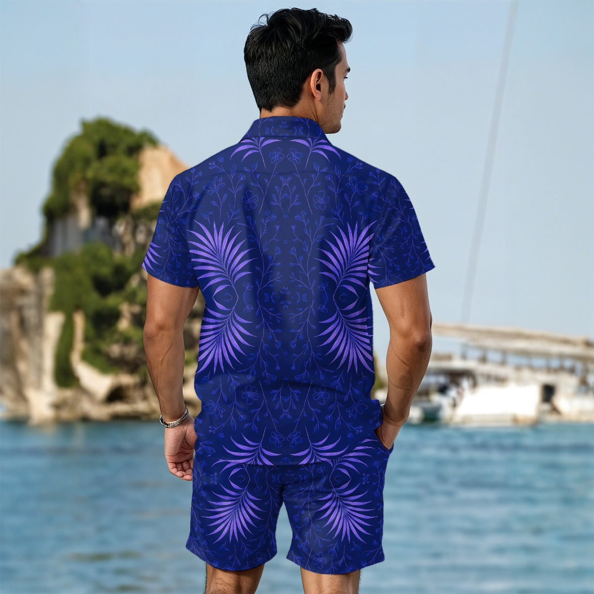 All-Over Print Men's Summer Shirt Set