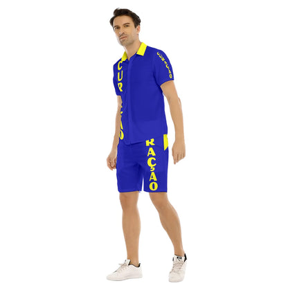 All-Over Print Men's Short Sleeve Shirt Set