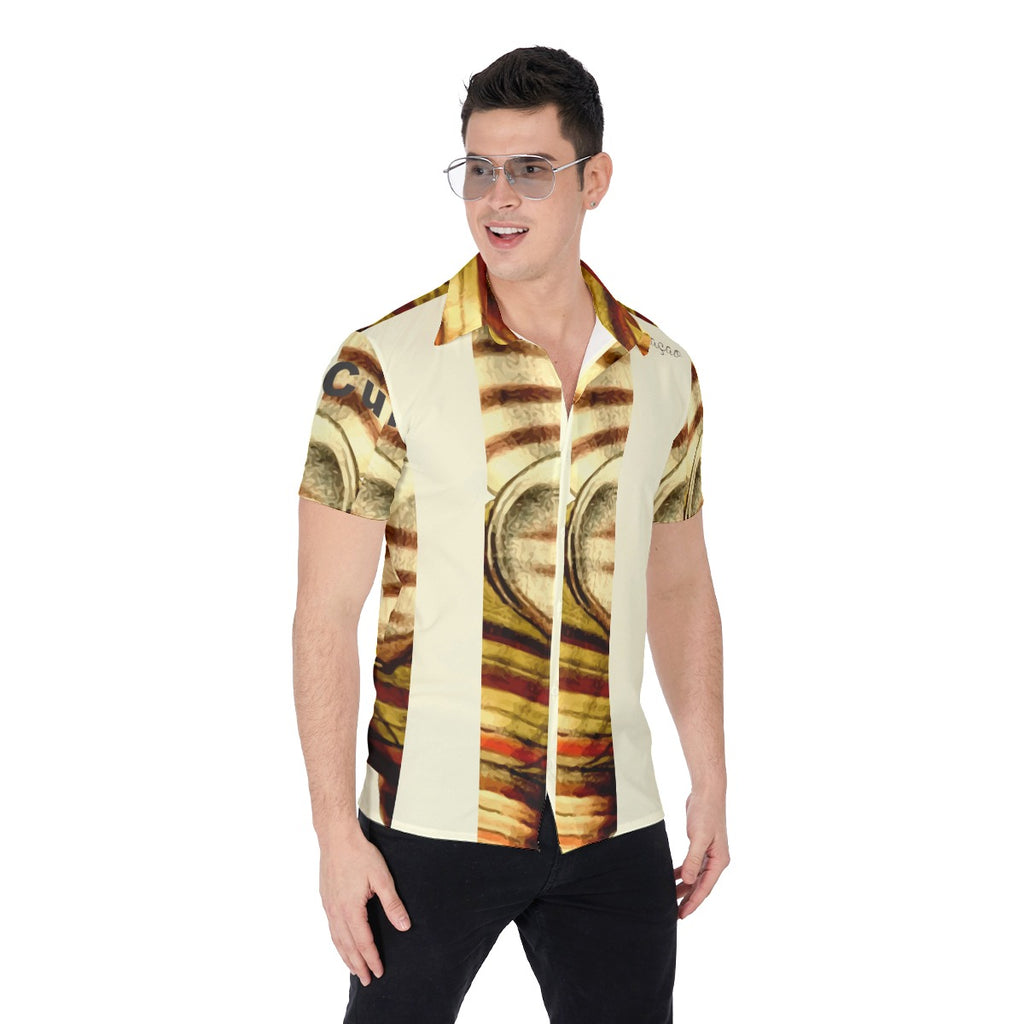 Curacao Flag Color Men's Shirt