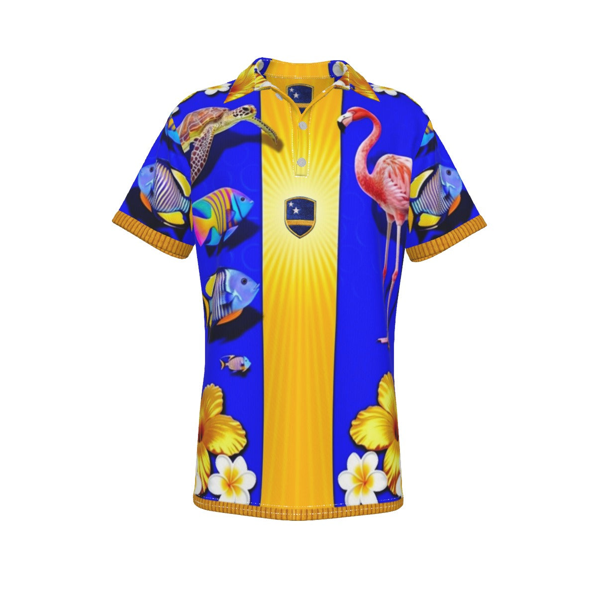 All-Over Print Men's Polo Shirt