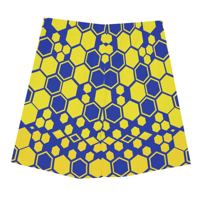 All-Over Print Men's Beach Shorts With Elastic Waist