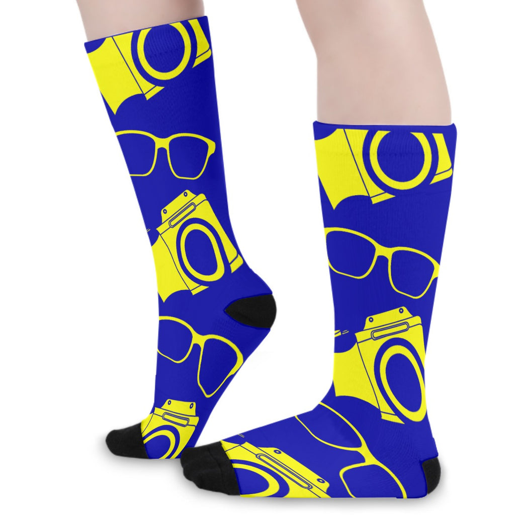 Curacao Flag Color Long Socks