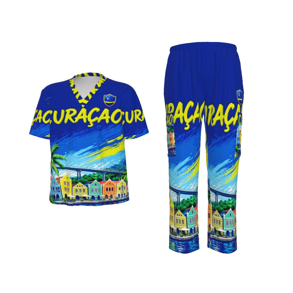 All-Over Print Unisex Scrub Set With Six Pocket