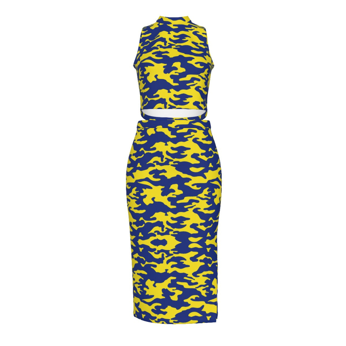 All-Over Print Women's Tank Top & Split High Skirt Set