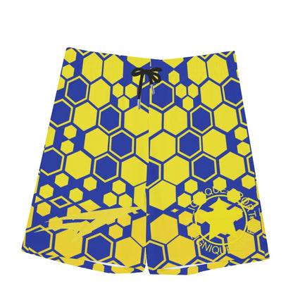 All-Over Print Men's Beach Shorts With Elastic Waist
