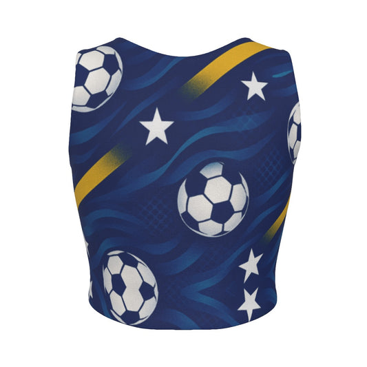 All-Over Print Women's Sport Crop Tank Top