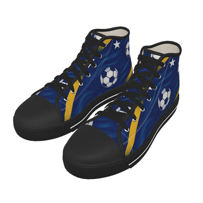 Men's Black Sole Canvas Shoes