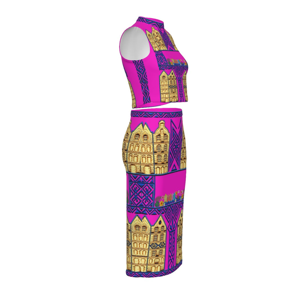 Curaçao Women's Tank Top Skirt Set
