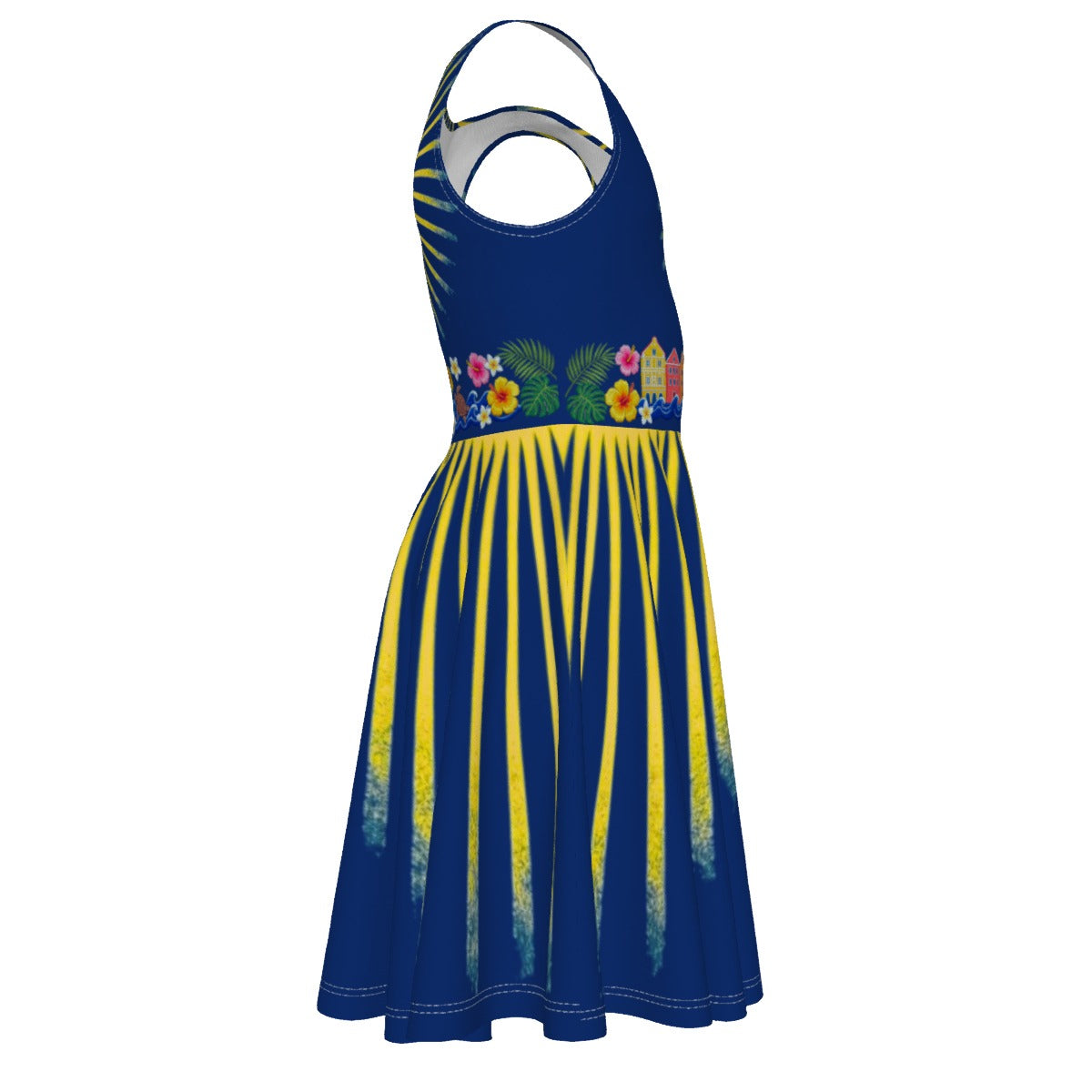 All-Over Print Kid's Sleeveless Vest Dress