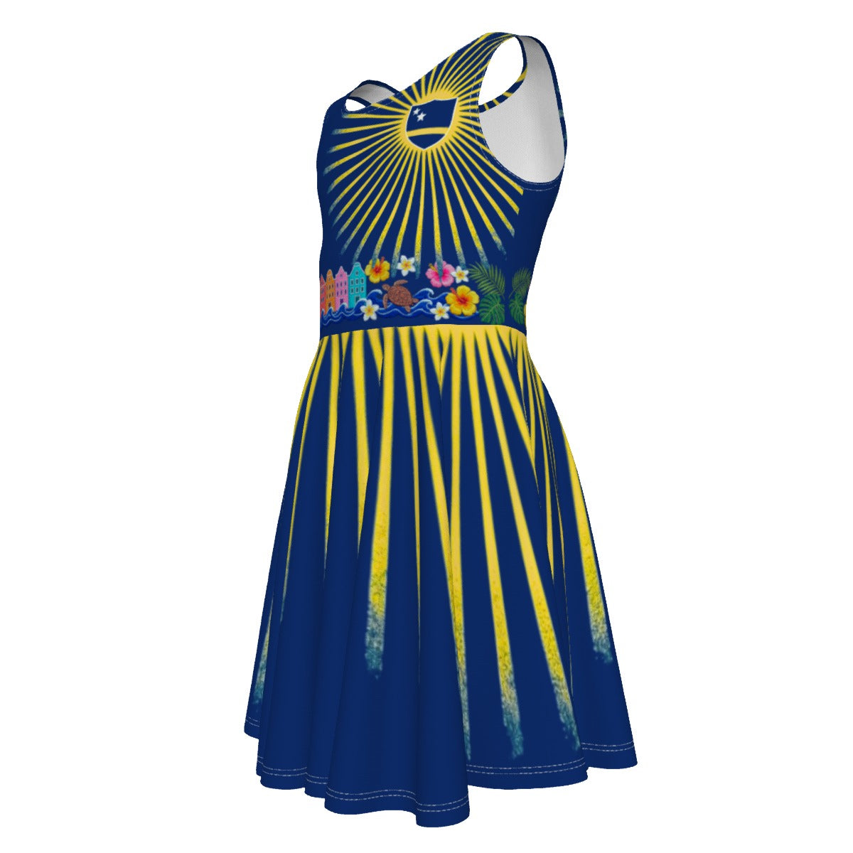 All-Over Print Kid's Sleeveless Vest Dress
