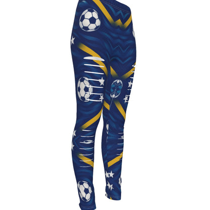 All-Over Print Women's Ripped Leggings